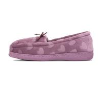 The Slipper Company Womens Purple Hearts Moccasin - Size 5 UK - Purple