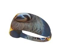 The Sloth on The Moon Sports Head Tie – Versatile Headband for Men and Women, Perfect for Running, Yoga, Cycling, and More