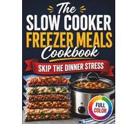 The Slow Cooker Freezer Meals Cookbook: Skip the Dinner Stress with Easy Make-Ahead Recipes for Busy Weeknights | Prep Once, Enjoy Homemade Meals for Weeks