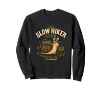 The Slow Hiker Club Funny Hiking Snail Outdoors Gift Sweatshirt
