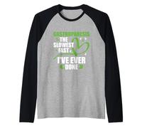 The Slowest Fast I've Ever Done - Gastroparesis Awareness Raglan Baseball Tee