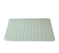 The small and medium breathable, lightweight cooling mat is great for pets. It's a portable, washable dog bed, perfect for active pups in the summer, and helps them cool down quickly. (green,90*70cm)