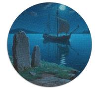 The Small Boat in The Dream Jigsaw Puzzles Puzzle for Adults Kids. 1000 Piece Fantastic Great Gifts Challenge Toy Educational Game Home Decoration for Adults& Kids Age 14 Years Up 1000pcs (67.5x67.5cm
