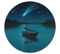 The Small Boat in The Dream Jigsaw Puzzles Puzzle for Adults Kids. 1000 Piece Fantastic Impossible Challenge Toy Educational Games Home Decoration for Adults& Kids Age 14 Years Up 1000pcs (67.5x67.5cm