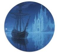 The Small Boat in The Dream Jigsaw Puzzles Puzzle for Adults Kids. 1000 Pieces Fantastic Great Gifts Challenge Toy Educational Games Home Decoration for Adults& Kids Age 14 Years Up 1000pcs (67.5x67.5