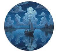 The Small Boat in The Dream Jigsaw Puzzles Puzzle for Adults Kids. 1000 Pieces Fantastic Great Gifts Challenge Toy Educational Games Home Decoration for Educational Games Gifts 1000pcs (67.5x67.5cm)