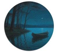 The Small Boat in The Dream Jigsaw Puzzles Puzzles for Adults Kids. 1000 Piece Fantastic Great Gifts Challenge Toy Educational Games Home Decoration for Educational Games Gifts 1000pcs (67.5x67.5cm)