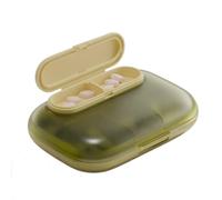 The Small Pill Box is Portable, Portable, Sealed, Moisture-Proof, and stored for Medicines (6-Grid Transparent Green)