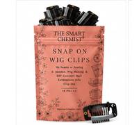The Smart Chemist Snap On Wig Clips 16 pieces Black
