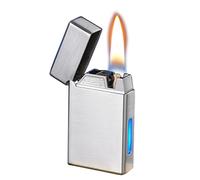 The Smart Kerosene Lighter is Equipped with Four Ignition Modes, Voice-Controlled Soft Flame, and Portable Design. It is Very Suitable for Collection, Decoration or as a Gift for Men.(Silver)