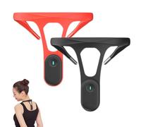 The Smart Luxe for Women - Invisible Corrector, Adjustable Back Brace for Straight, Comfortable & Breathable rt for Office, Driving, Workouts (Red) (Blac