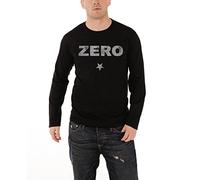 The Smashing Pumpkins T Shirt Zero Distressed Long Sleeve Official Mens Black M