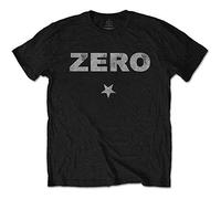 The Smashing Pumpkins Zero Distressed Official Tee T-Shirt Mens Unisex (Medium) Black