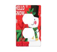 The Smiling Snowman, The Gift Print Outlet Covers 1 Gang Duplex Light Switch Cover Decorative Switch Plates Electrical Receptacle Faceplate Wall Plate for Bed Room Living Room Decor