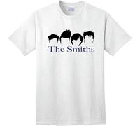 The Smiths Custom Logo T-Shirt Retro Band 80'S Rock Post Punk Wave Morrissey White White L