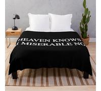 The Smiths Fleece Throw Blanket 60x50 Inches - Ultra-Soft Flannel, Cozy All-Season Couch Throw, 100% Polyester, ObFG-RedBSBlat1-394404501.0809