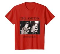 The Smiths Peel Sessions Album Sleeve Art by Stephen Wright T-Shirt, Youth, Red, Large