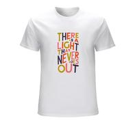 The Smiths There is A Light That Never Goes Out T-Shirt Short Sleeve Tee Streetwears Unisex Crewneck Tee Shirt White S