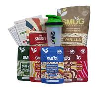 The Smug 9 - Complete 9-Day Reset Kit with Protein Powder, Supplements, Shaker and Printed Routine - Made in Britain (9-Day Package, Vanilla)