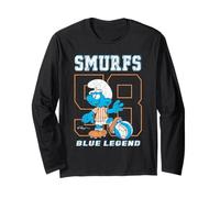 The Smurfs #58 Blue Legend Soccer Jersey Design Cartoon Long Sleeve T-Shirt
