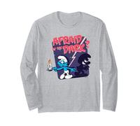 The Smurfs Afraid of the Dark Halloween Retro Cartoon Long Sleeve T-Shirt