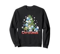 The Smurfs Christmas Tree & Snowflakes Sweatshirt