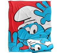 The Smurfs Closeup Silky Touch Super Soft Throw Blanket 152 X 127 cm
