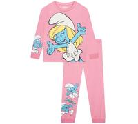 The Smurfs Girls Pyjamas, Smurfette Long Sleeve Kids Pjs, Smurfette Girls' Pyjama Sets, Pink 5-6 Years