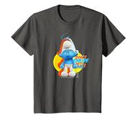 The Smurfs Grouchy Don't Smurf with Me! T-Shirt, Youth, Asphalt Grey, 3T