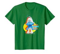 The Smurfs Grouchy Don't Smurf with Me! T-Shirt, Youth, Kelly Green, Large