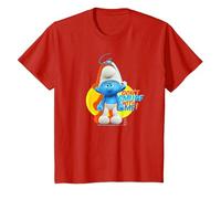 The Smurfs Grouchy Don't Smurf with Me! T-Shirt, Youth, Red, 3T