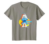 The Smurfs Grouchy Don't Smurf with Me! T-Shirt, Youth, Slate Grey, 3T