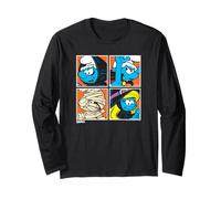 The Smurfs Halloween Dress Up Pop Art Retro Cartoon Long Sleeve T-Shirt