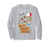 The Smurfs Happy Smurf-oween Halloween Pumpkin Retro Cartoon Long Sleeve T-Shirt