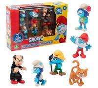 THE SMURFS I PUFFI - Set of 6 Smurfs Characters with Bubble, Firefly, Great Smurf, Farmer, Gargamel and Birba 5.5 cm, for Children from 3 Years