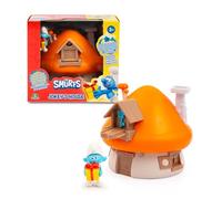 The Smurfs, Jokey Smurf and Orange Roof House Toy Playset with Accessories and Stickers, Includes Exclusive 5.5cm Jokey Smurf Figure, Suitable for Ages 3+