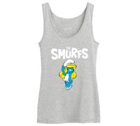 Jiobbo Women's Wosmurftk002 Tank Top, Melange Grey, S