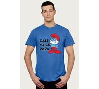 The Smurfs Men's Call Me Big Papa T-Shirt in Royal | Size: XL The Smurfs Royal XL