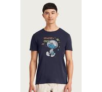 The Smurfs Men's Spaced Out T-Shirt in Navy | Size: Large The Smurfs Navy L