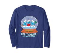 The Smurfs Merry Christmas Let It Smurf Long Sleeve T-Shirt