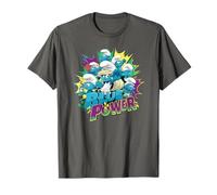 The Smurfs Movie Blue Power Epic Group Shot T-Shirt