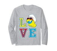 The Smurfs Movie Smurfette Love College Sports Text Long Sleeve T-Shirt