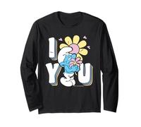 The Smurfs Movie Summer I Love You Flowers Valentine's Day Long Sleeve T-Shirt