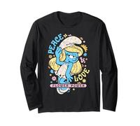 The Smurfs Movie Summer Smurfette Peace & Love Flower Power Long Sleeve T-Shirt