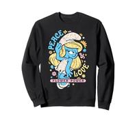 The Smurfs Movie Summer Smurfette Peace & Love Flower Power Sweatshirt