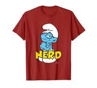 The Smurfs Nerd T-Shirt, Men, Cranberry Red, 3X-Large