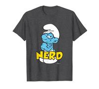 The Smurfs Nerd T-Shirt, Men, Dark Heather Grey, 4X-Large