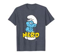 The Smurfs Nerd T-Shirt, Men, Heather Blue, 4X-Large