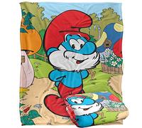 The Smurfs Papa Smurf Silky Touch Super Soft Throw Blanket 152 X 127 cm