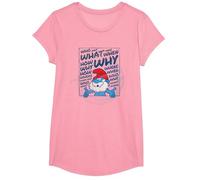 The Smurfs Papa Smurf Who What Why T-Shirt, Girls, Pink, Small